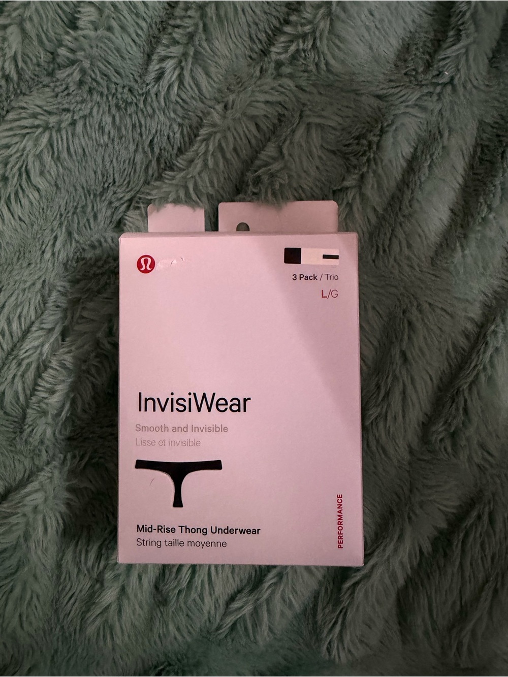 lululemon athletica InvisiWear Mid-Rise Thong Underwear Pack - Black